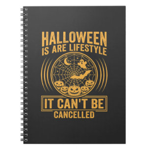 Halloween-Lebensstil Fledermaus Spinnennetz Design Notizblock