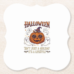 Halloween-Lebensstil-Kürbis-Sonnenbrille-Hexenhut  Untersetzer