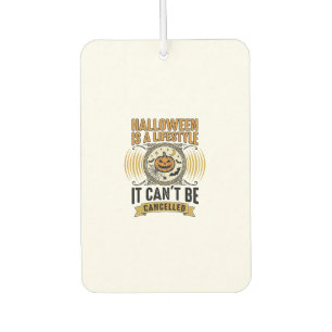 Halloween-Lebensstil Vintage-Kürbis-Typografie-Des Autolufterfrischer