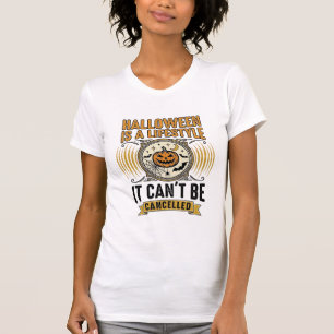 Halloween-Lebensstil Vintage-Kürbis-Typografie-Des T-Shirt