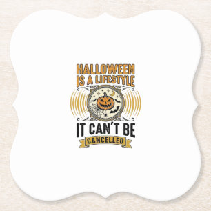 Halloween-Lebensstil Vintage-Kürbis-Typografie Des Untersetzer