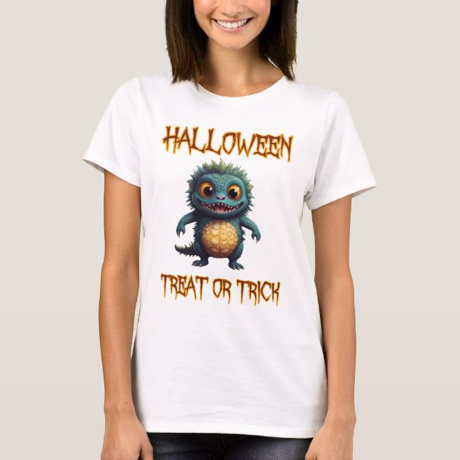Halloween-Leckerei oder Trick T-Shirt (Vorderseite)