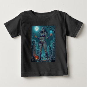 Halloween-Leckerei oder Zombie-Freundin mit Hirn Baby T-shirt