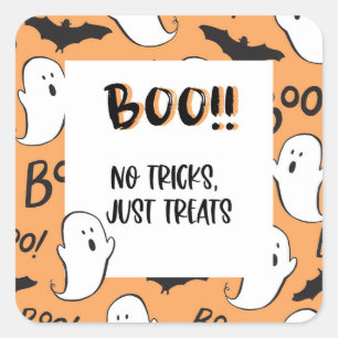 Halloween-Leckerei Quadratischer Aufkleber