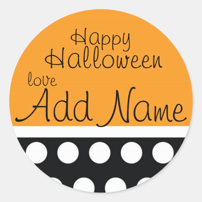 Halloween-Leckerei Runder Aufkleber (Vorderseite)