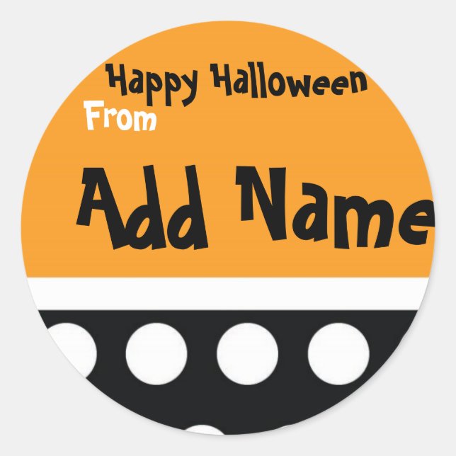 Halloween-Leckerei Runder Aufkleber (Vorderseite)