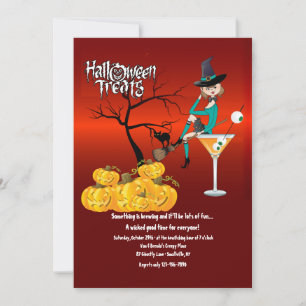 Halloween-Leckereien Einladung