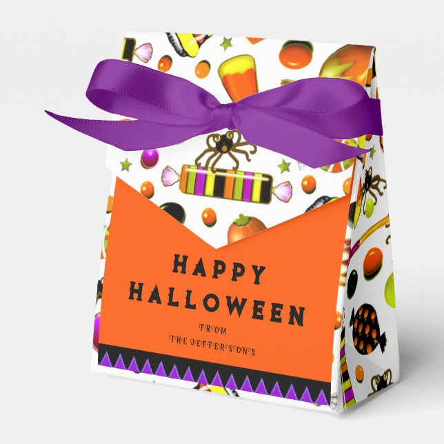 Halloween-Leckereien - Gefälligkeitsbox Geschenkschachtel (Vorderseite)