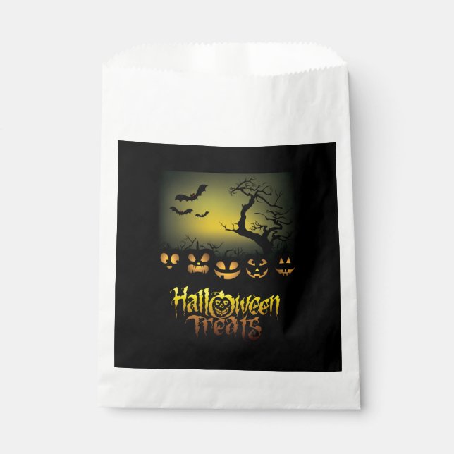Halloween-Leckereien Geschenktütchen (Vorderseite)