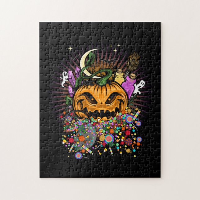Halloween-Leckereien Puzzle (Vertikal)