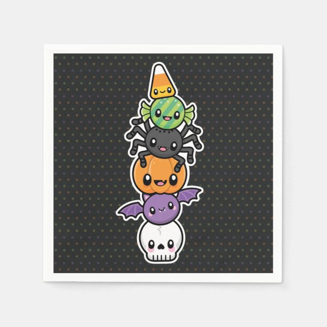 Halloween-Leckereien-Servietten Serviette (Vorderseite)