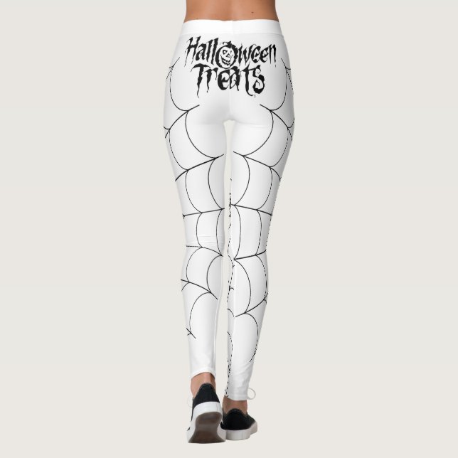 Halloween-Leckereien, Spider und Web Leggings (Rückseite)