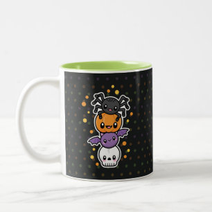 Halloween-Leckereien-Tasse Zweifarbige Tasse