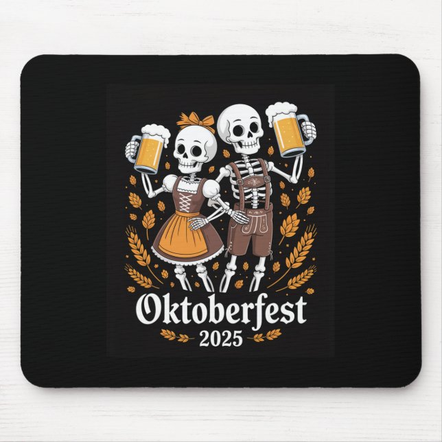 Halloween Lederhosen Funny 2025 Mousepad (Vorne)