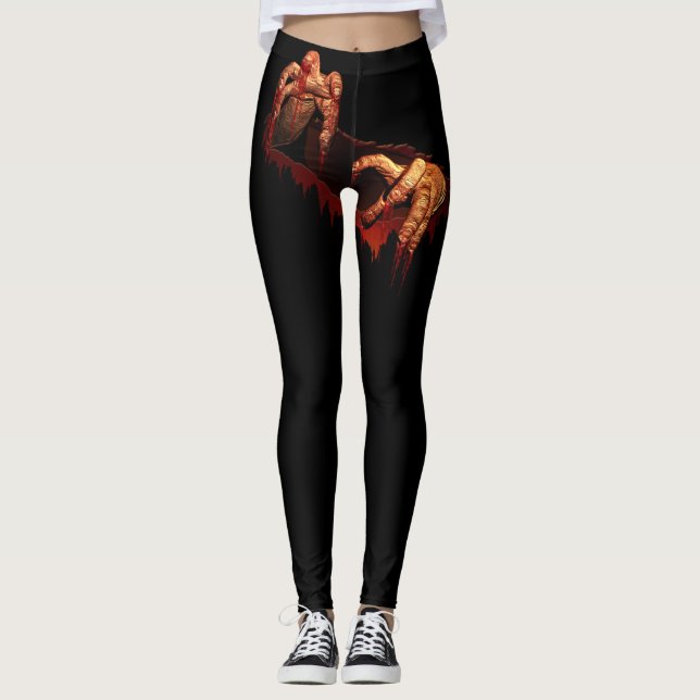 Halloween Leggings Creepy Zombie Leggings (Vorderseite)
