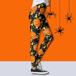 Halloween Leggings Jack-O-Lanterns Orange Pumpkins<br><div class="desc">Überall in fröhlichen Jack-O-Lanterns</div>