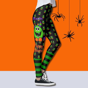 Halloween Leggings Kleine Monster Lehrer Pants