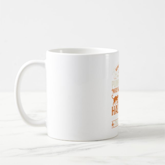 Halloween Lehrer-Assistent Schwarze Katzen und Kür Kaffeetasse (Links)