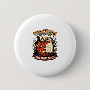 Halloween-Lehrer-Gehirn-Magie Button