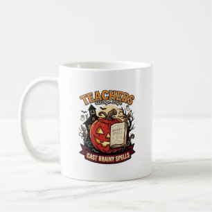 Halloween-Lehrer-Gehirn-Magie Kaffeetasse