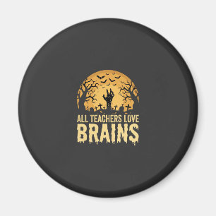 Halloween-Lehrer-Gehirne Magnet