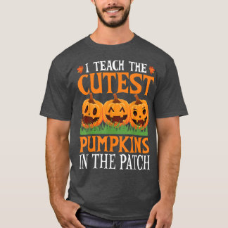 Halloween-Lehrer Ich lehre die Niedlichsten Kürbis T-Shirt