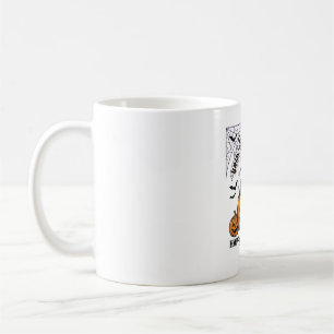 Halloween Lehrer Katze Vintage Kürbis Klassenzimme Kaffeetasse