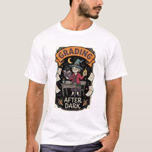 Halloween-Lehrer Korrektur nach Mitternacht T-Shirt