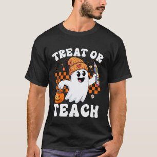 Halloween-Lehrer Lustiger Trick oder Lehr-Geist Ha T-Shirt