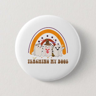 Halloween-Lehrer, Niedliche Ghos Button