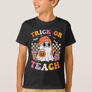 Halloween-Lehrer oder lehren Niedlicher Geisterkaf T-Shirt