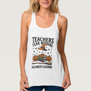 Halloween-Lehrer-Shirt mit Hexen-Büchern_1 Tank Top