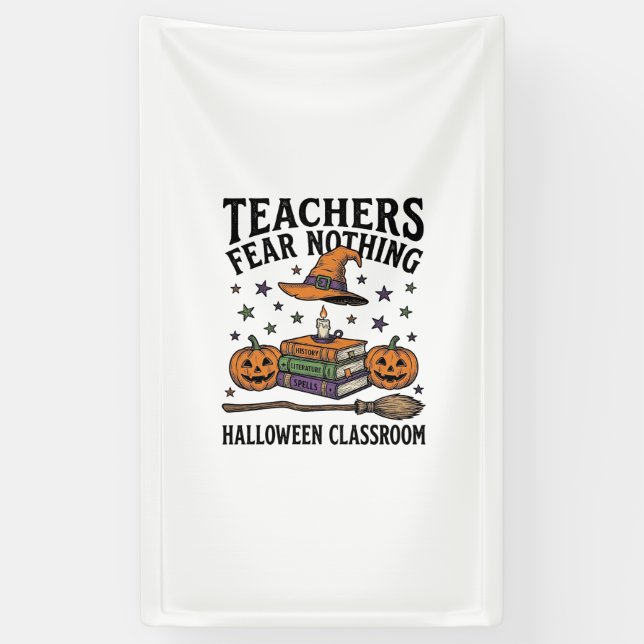 Halloween-Lehrer-Shirt mit Hexenbüchern_1 Banner (Vertikal)