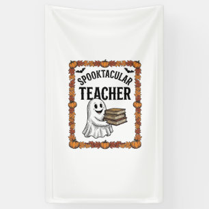 Halloween-Lehrer Spooktacular Geister Bücher Vinta Banner