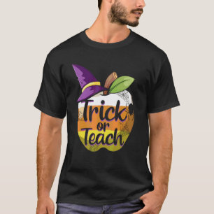 Halloween Lehrer Streich oder Lehre Süße Männer Fr T-Shirt