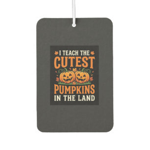 Halloween-Lehrer süßestes Kürbis-Design_1 Autolufterfrischer