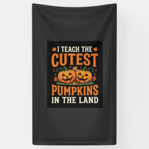Halloween-Lehrer süßestes Kürbis-Design_1 Banner