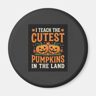 Halloween-Lehrer süßestes Kürbis-Design_1 Magnet
