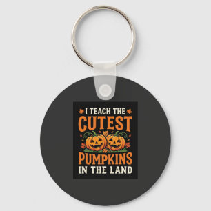 Halloween-Lehrer süßestes Kürbis-Design_1 Schlüsselanhänger