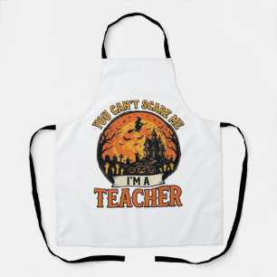 Halloween-Lehrer Vintage Lustig Gruselig Schule De Schürze