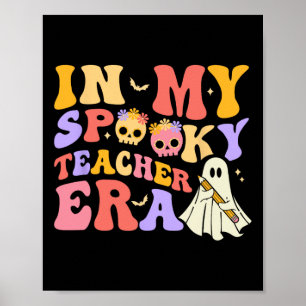 Halloween Lehrerin Era Retro G Poster