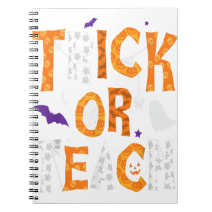 Halloween-Lehrerin Notizblock
