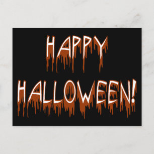 Halloween-Leidens-Text Postkarte