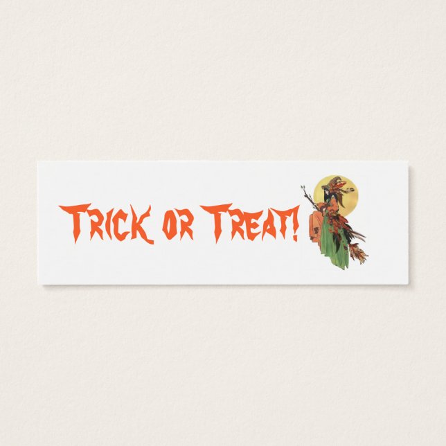 Halloween-Lesezeichen (Rückseite)