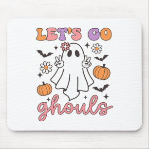 Halloween Let's Go Ghouls Ghost Retro Kostüm Wome Mousepad