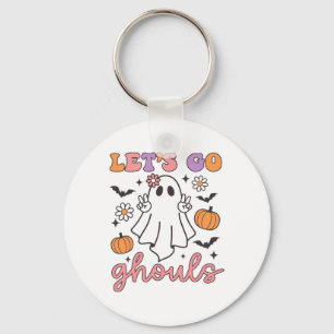 Halloween Let's Go Ghouls Ghost Retro Kostüm Wome Schlüsselanhänger