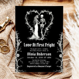 Halloween-Liebe im ersten Fright-Part-Brautparty Einladung