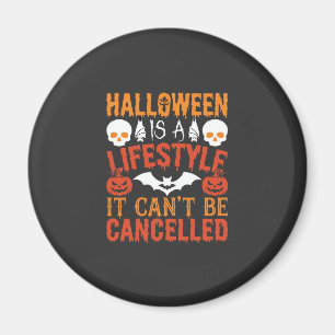Halloween Lifestyle Fledermaus-Kürbis-Typografie-V Magnet