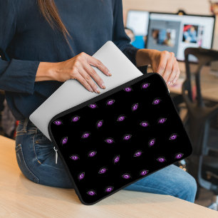 Halloween, Lila Augen, Trick oder Trete, Boo Laptopschutzhülle