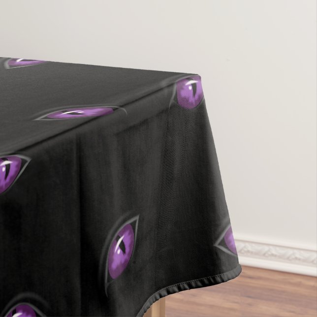 Halloween, Lila Augen, Trick oder Trete, Boo Tischdecke (Beispiel)